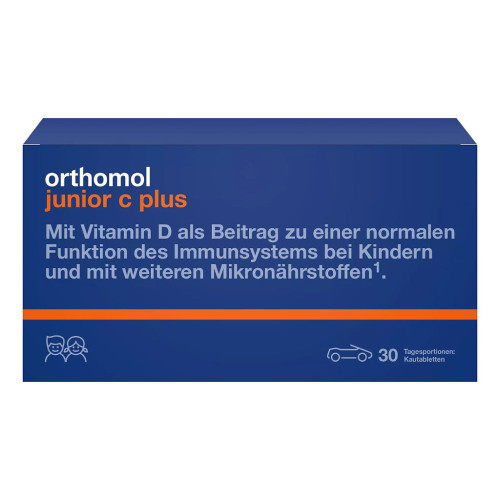 Orthomol Junior C plus/Ортомол Джуниор С плюс вкус лесные ягоды жевательные таблетки массой 1350 мг 30 шт Orthomol Junior C plus/Ортомол Джуниор С плюс вкус лесные ягоды жевательные таблетки массой 1350 мг 30 шт