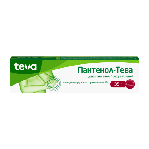 Пантенол-Тева мазь для наружного применения 5 % 35 г 1 шт Пантенол-Тева мазь для наружного применения 5 % 35 г 1 шт