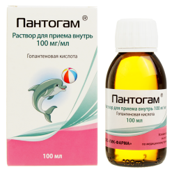 Пантогам раствор для приема внутрь 100 мг/мл 100 мл 1 шт