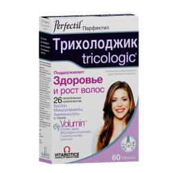 Перфектил Трихолоджик таблетки массой 986 мг 60 шт Перфектил Трихолоджик таблетки массой 986 мг 60 шт
