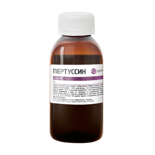 Пертуссин сироп 100 г фл пластик 1 шт Пертуссин сироп 100 г фл пластик 1 шт