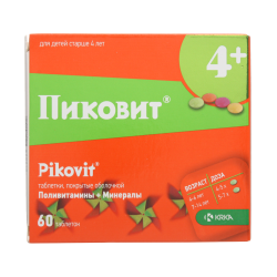 Пиковит таблетки покрыт.об. 60 шт Пиковит таблетки покрыт.об. 60 шт