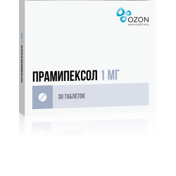 Прамипексол таблетки 1 мг 30 шт