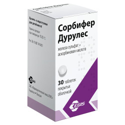 Сорбифер дурулес таблетки покрыт.плен.об. 30 шт Сорбифер дурулес таблетки покрыт.плен.об. 30 шт