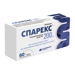 Спарекс капсулы с пролонг высвобождением 200 мг 60 шт Спарекс капсулы с пролонг высвобождением 200 мг 60 шт