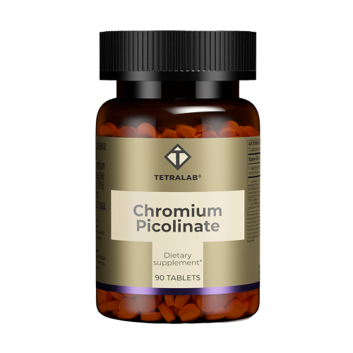 Tetralab Хром пиколинат таблетки покрыт.об. массой 100 мг 90 шт