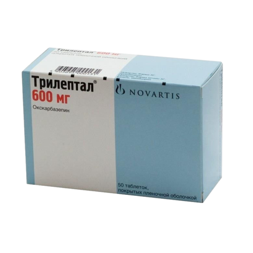 Трилептал таблетки покрыт.плен.об. 600 мг 50 шт Трилептал таблетки покрыт.плен.об. 600 мг 50 шт