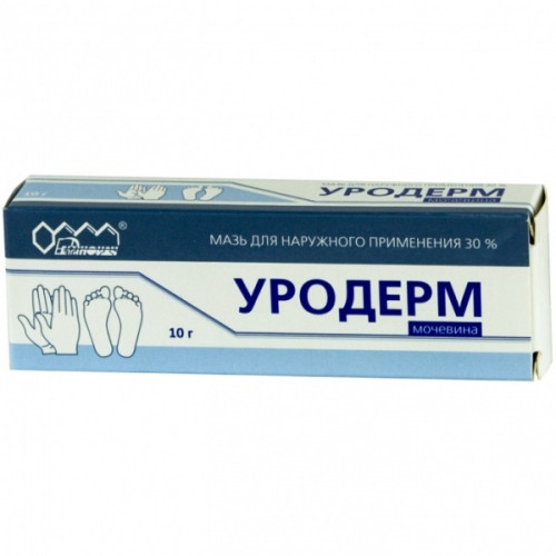 Уродерм мазь для наружного применения 30 % 10 г 1 шт Уродерм мазь для наружного применения 30 % 10 г 1 шт