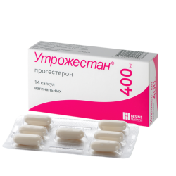 Утрожестан капсулы вагинальные 400 мг 14 шт Утрожестан капсулы вагинальные 400 мг 14 шт