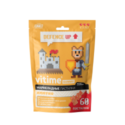 Vitime Gummy Мармеладные жевательные пастилки Иммуно массой 2,5 г в zip-пакете 60 шт Vitime Gummy Мармеладные жевательные пастилки Иммуно массой 2,5 г в zip-пакете 60 шт