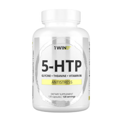 1WIN 5-HTP с глицином, L-теанином и вит группы B / 5-HTP with Glycine, L-Theanine and B Vitamins капсулы массой 510 мг 120 шт