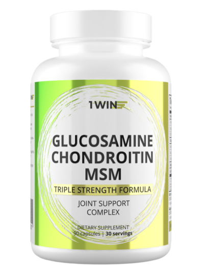 1WIN Глюкозамин+хондроитин+МСМ / Glucosamine+chondroitin+MSM капсулы массой 930 мг 90 шт