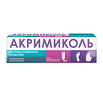 Акримиколь крем для наружного применения 2 % 15 г 1 шт