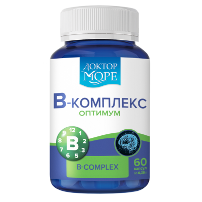 Доктор Море B-комплекс оптимум/B-complex optimum капсулы по 0,36 г 60 шт