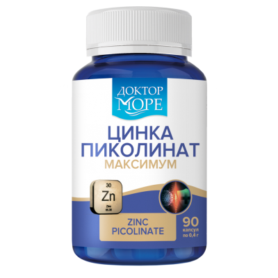 Доктор Море Цинка пиколинат максимум/Zinc picolinate maximum капсулы по 0,4 г 90 шт