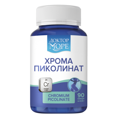 Доктор Море Хрома пиколинат максимум/Chromium picolinate maximum капсулы по 0,32 г 90 шт