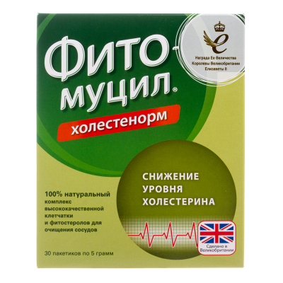 Фитомуцил Холестенорм пакетики по 5 г 30 шт