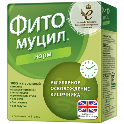 Фитомуцил Норм пакетики по 5 г 10 шт