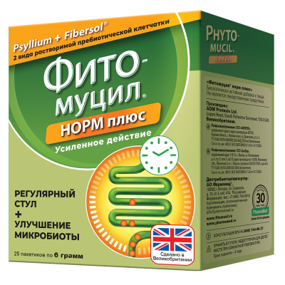 Фитомуцил Норм плюс пакетики по 6 г 25 шт