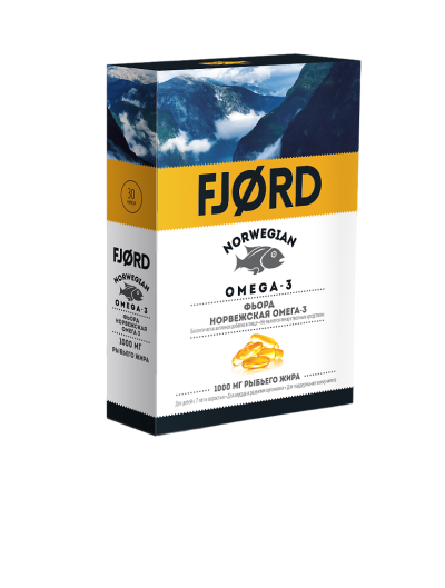 FJORD Норвежская Омега-3 капсулы по 43,5 г 30 шт