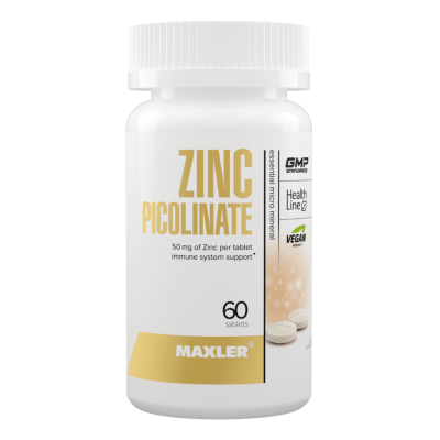 Maxler Цинк Пиколинат 50 мг/Zinc Picolinate 50 mg капсулы по 0,5 г 60 шт