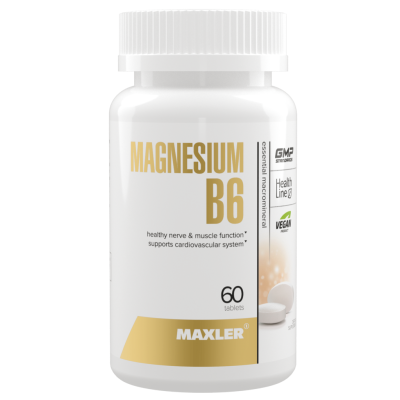 Maxler Магний B6/Magnesium B6 таблетки по 0,65 г 60 шт