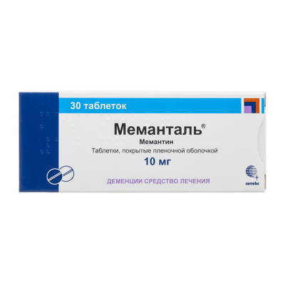 Меманталь таблетки покрыт.плен.об. 10 мг 30 шт
