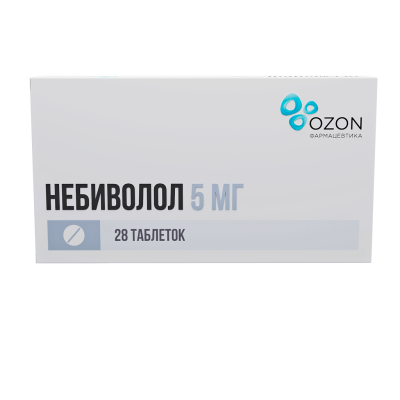 Небиволол таблетки 5 мг 28 шт