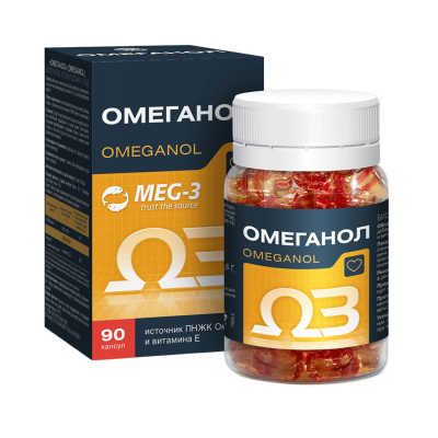 Омеганол капсулы массой 0,6 г 90 шт