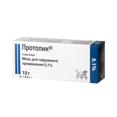 Протопик мазь для наружного применения 0,1 % 10 г 1 шт