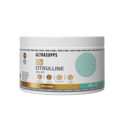 Ultrasupps Ультра Голд Цитрулин / Ultra Gold Citrulline Apple со вкусом яблока порошок массой 200 г 1 шт