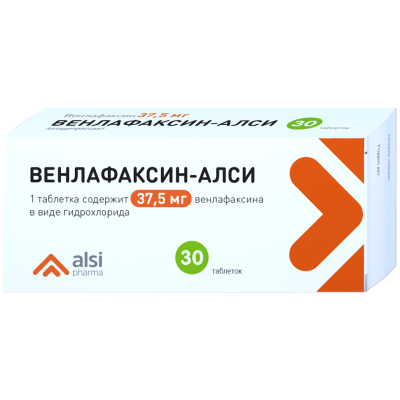 Венлафаксин-АЛСИ таблетки 37,5 мг 30 шт