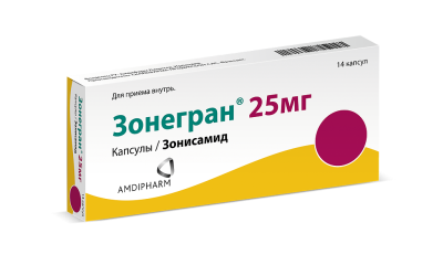 Зонегран капсулы 25 мг 14 шт